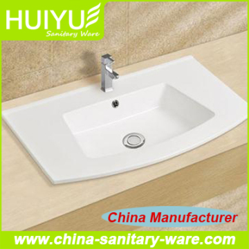 Manufacturers basin bathroom cabinet white Featheredge artificail stone Basin for toilet home bathroom