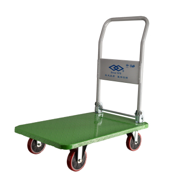 450kgs Heavy duty steel platform foldable  hand cart four wheels