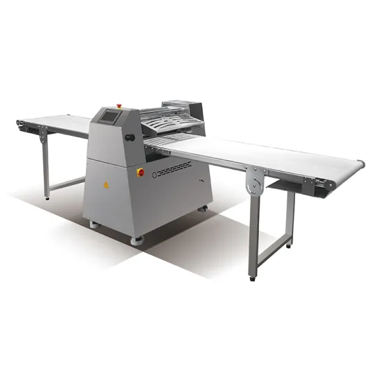 Electric Croissant Dough Sheeter Machine Commercial Automatic Conveyor Belt Sheeter Bread Pastry Flour Kneader Stainless Steel
