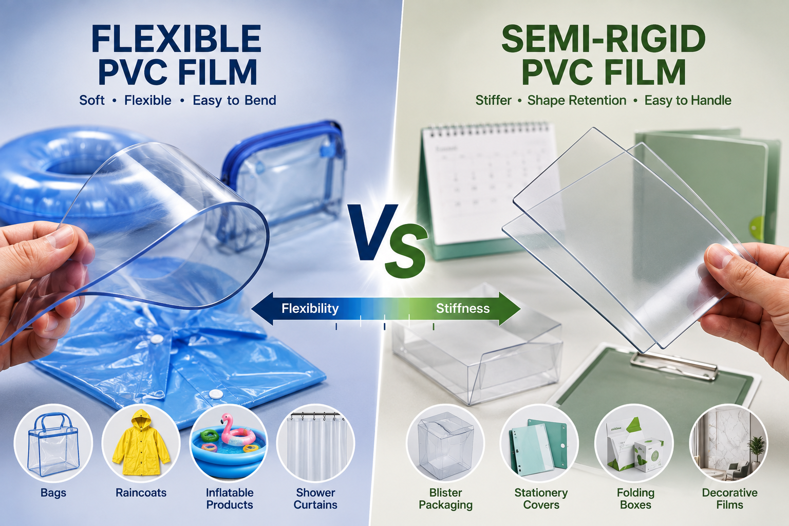 Flexible film vs semi-rigid film