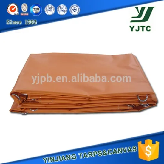 18OZ 18' X 27' Orange Flatbed Vinyl Tarps For Sale