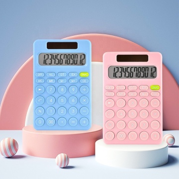 Dual Energy Solar Pocket 12-Digit Calculator for Students and Office