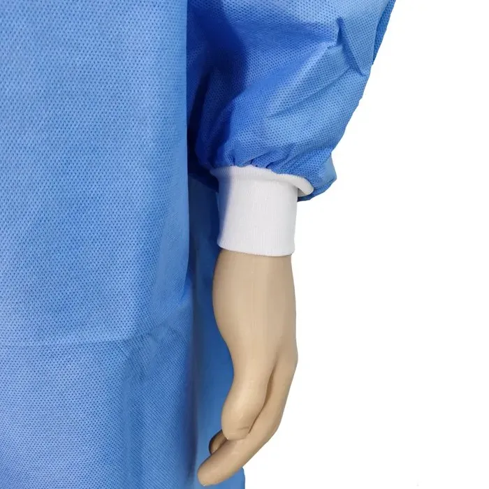 CE En 13795 Sterilization Ultrasonic Heat Sealing Disposable Surgical Gowns
