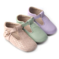 Classic Leather T bar Ceremony Baby Shoes