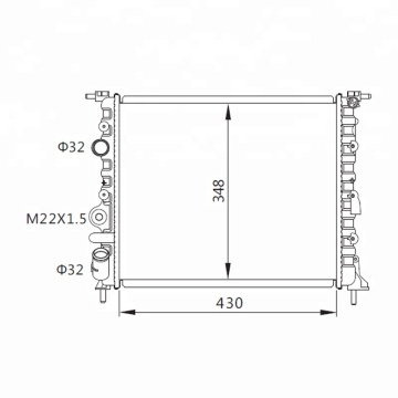 RENAULT CLIO II Auto Radiator MT OEM 7700838134 7701352603 8200049077