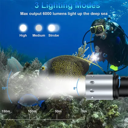 Scuba Diving Flashlight: Waterproof LED Light for Underwater Exploration