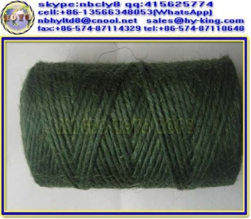 3 ply colored jute twine / green jute rope jute twine / dyed jute twine spool for garden