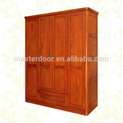 Solid Wooden Wardrobe In Bedroom Furniture