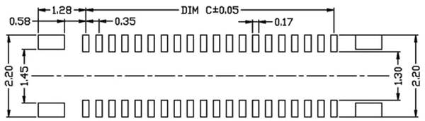 0.8mm male end board to board connectors