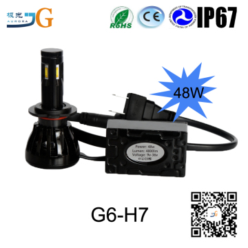 Auto Parts Car Lights Canbus Compatible H4, 9005, 9004, H13, H7 Led Headlight
