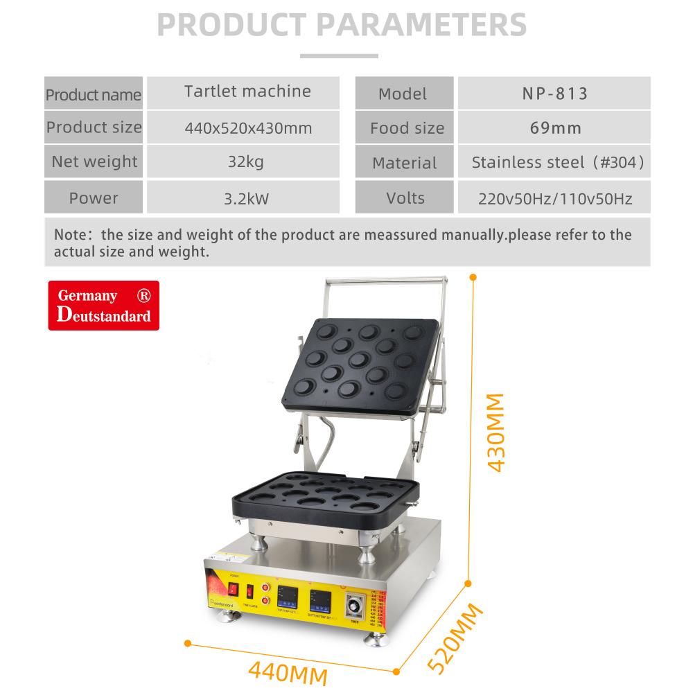 Cheese tartlet making shell machine with good quality