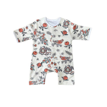 Pamuklu baskılı bebek pijama