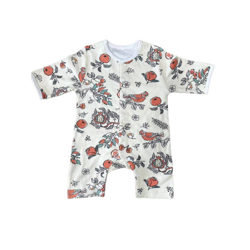 Pamuklu baskılı bebek pijama