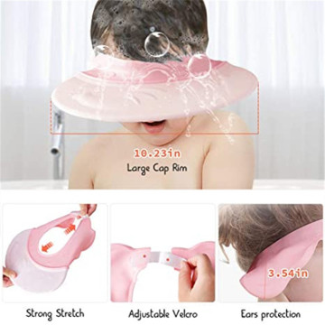 セーフティバイザーシャワーキャップの幼児柔らかい保護