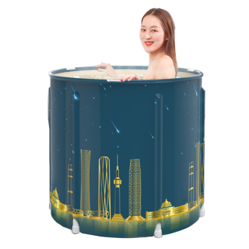 Portable PVC Folding Plastic Bathtub - New Design No Inflation