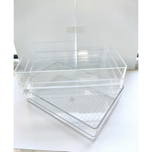 Transparent Plastic Drawer Storage Box Stackable