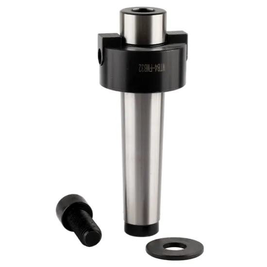 Various Types of CNC Tool Holders including Morse Taper, MT2, MT3, MT4, FMB32, M10, M12, M16, MTB, and FBM