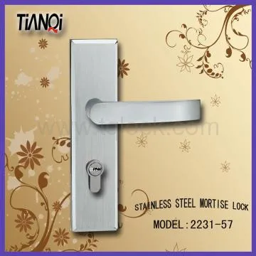 Stainless Steel German Standard  Wooden Door Lever Lock