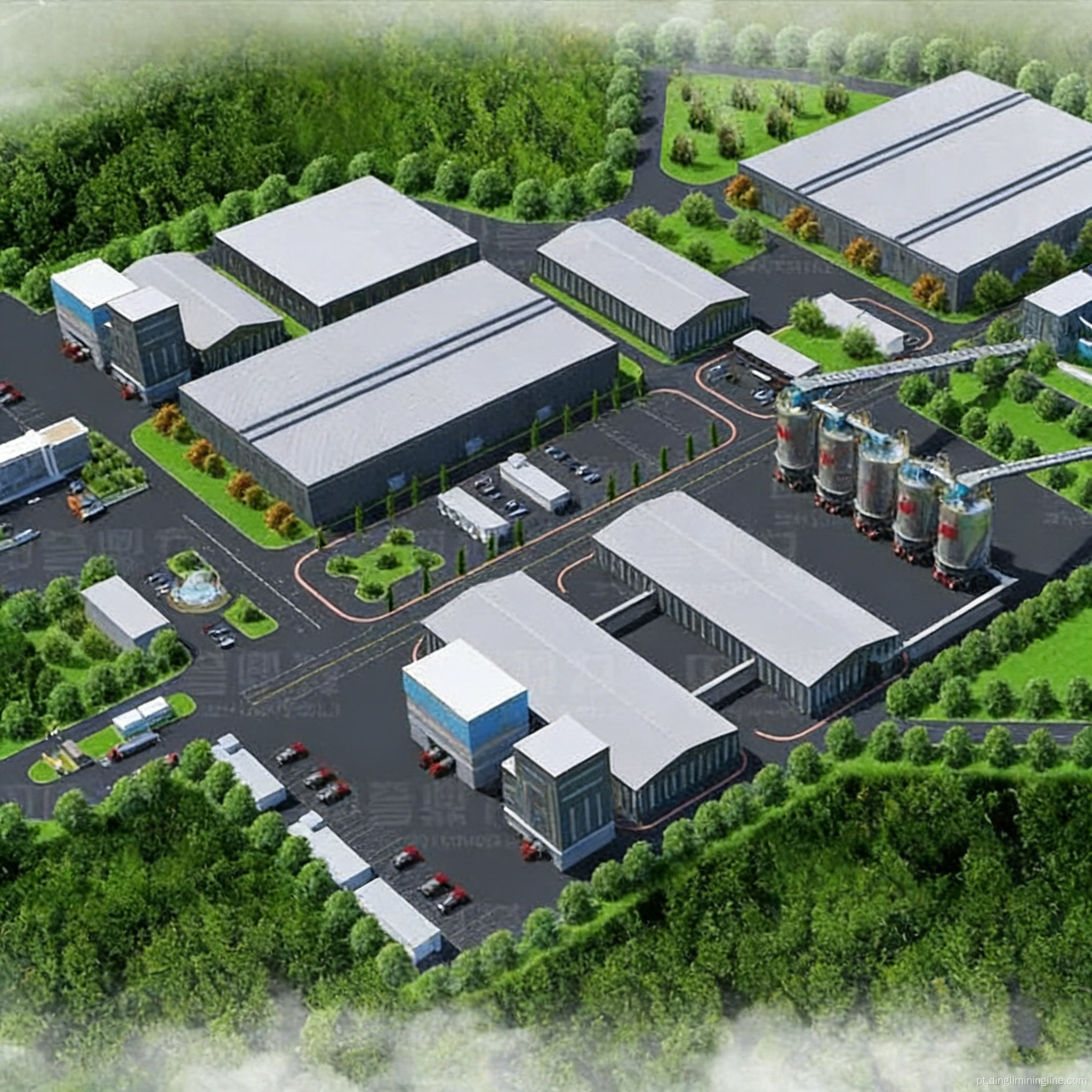 Linha de produção de calcário de 20.000 TPD