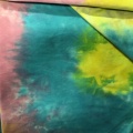 Tessuto elasticizzato antistatico in jersey di cotone spandex tie dye