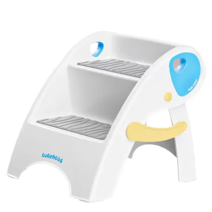 Portable Anti-Slip Baby Folding Training Step Stool for Children - Double Step Plastic stool