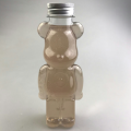 Bear shaped juice milk tea PET plastic bottle