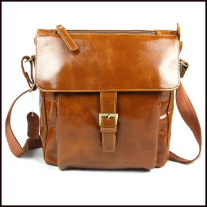 Hot designer western messenger bag real man genuine leather shoulder bag