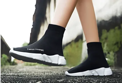 New spring stretch socks, shoes, women's shoes, air net surface, leisure sports shoes