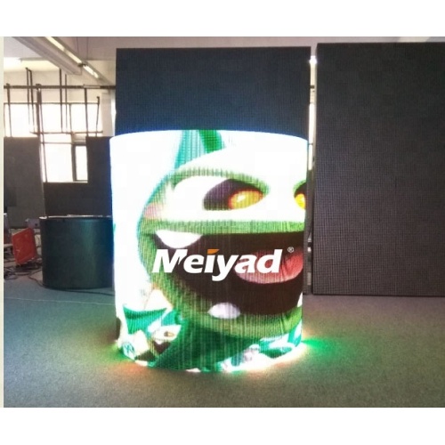 Curving LED video screen