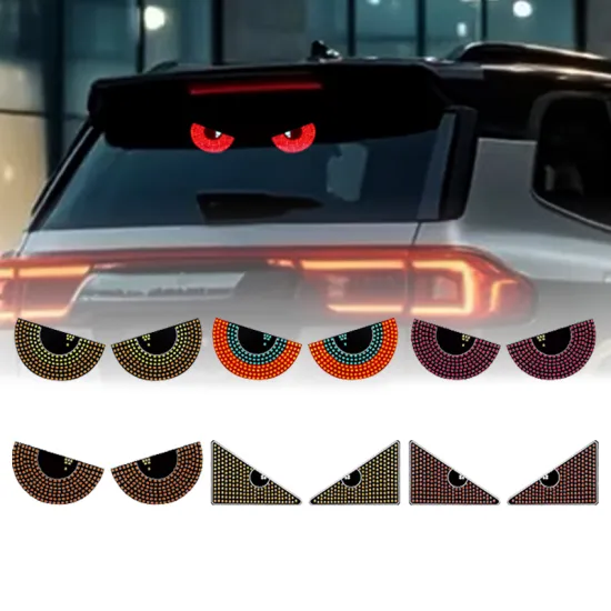 Devil Eyes Plug and Play USB Socket - 11 Mode Triangular Demon Eyes LED for Car & Trucks