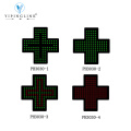 Green Color High Brightness Pharmacy LED Cross Sign 11.8In*11.8In Customized Low Voltage LED Neon Light Sign