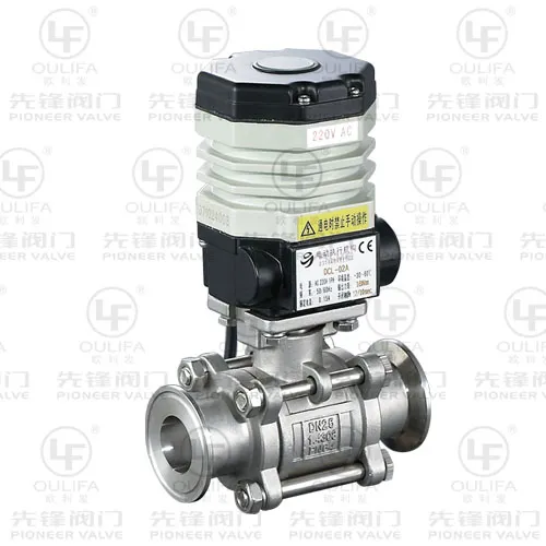 Subminiature Quarter Turn Electric Tri Clamp Ball Valve (PQ981F-1000PSI)