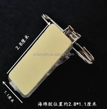 Plastic Safety Pin Badge Clips with Adhesive Tape - Name Badge Accessories