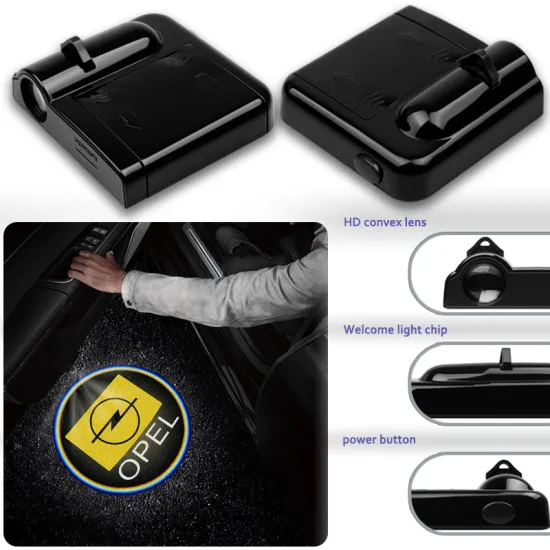 2PC Wireless Car Door decoration Led Welcome Laser Projector Logo Shadow Light For Opel Decoration Car-styling Car Interior Lamp