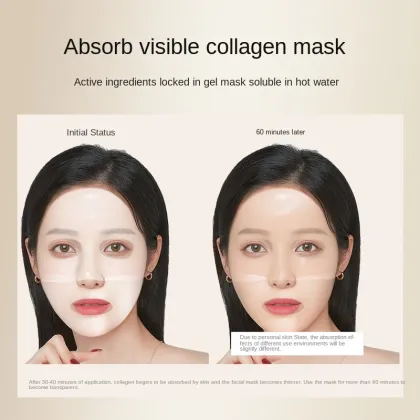 OEM BANGWEI White Bio-Collagen Disposable Overnight Facial Sheet Mask