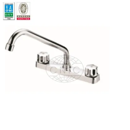 Chrome plated two handle delta faucet KY-8504