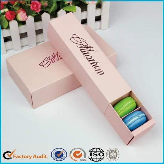 Pink Macarons Packing Boxes
