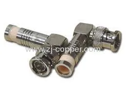 Bnc Male Right Angle Rg6 Compression Rf Connectors 