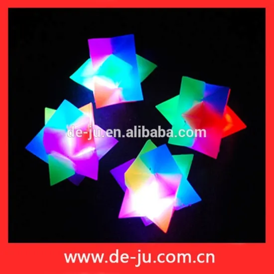 Diamond Shape Plastic Gift Balls LED Light Toys Kids