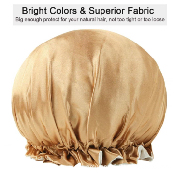 Luxury Reversible Double Layer Satin Silk African Women's Hair Wraps with Logo