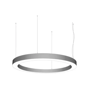 Modern Large Circular LED Chandelier - Customized Round Linear Light Ceiling Pendant
