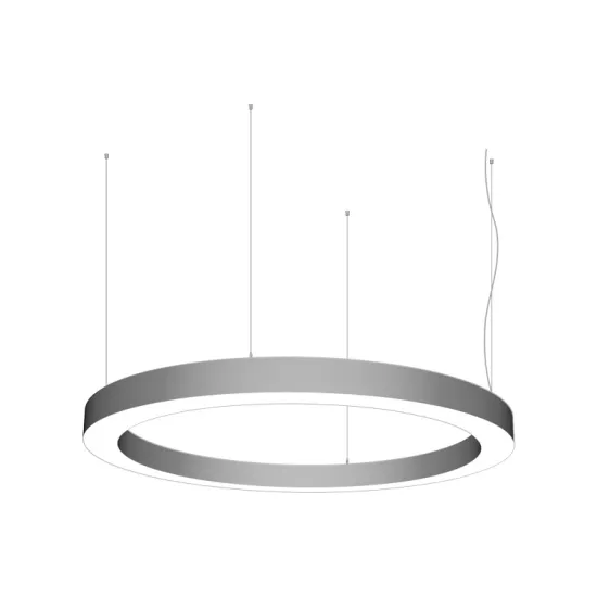 Modern Large Circular LED Chandelier - Customized Round Linear Light Ceiling Pendant