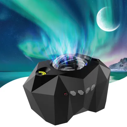 Aurora Galaxy Projector: Baby Star Night Light with Remote Control