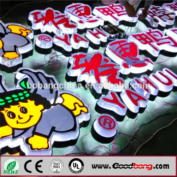 Thermoformed LED letters /LED lighting letters/plastic letters sign