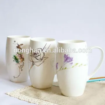 good quality porcelain tall Mug with decal