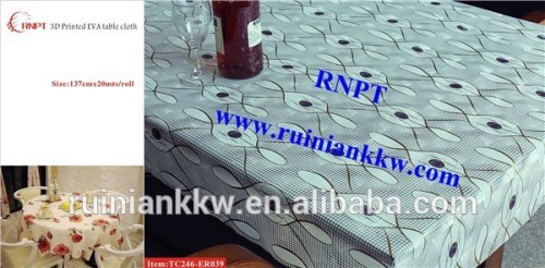RNPT TC246-ER039 3D Printed EVA Table Cloth-- dining table cloth