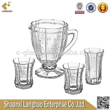 Chinese Characteristics Unique Glass Juice Pitcher