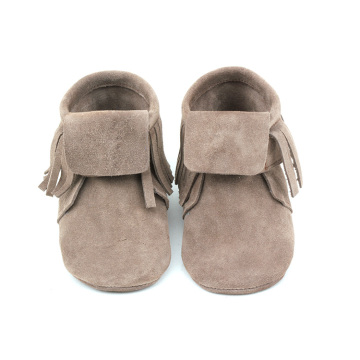 Popular Moccasins Flat Winter Leather Baby Boots