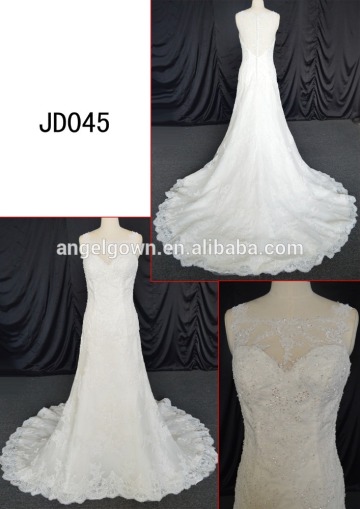 JD045 mermaid beading sweetheart neckline western design bridal gowns