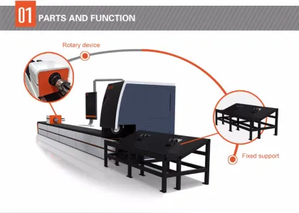 Laser tube cutting machine T6Japan YASKAWA Servo Motor